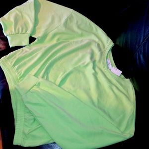 Elodie Nordstrom Rack Pastel green Crop sweatshirt